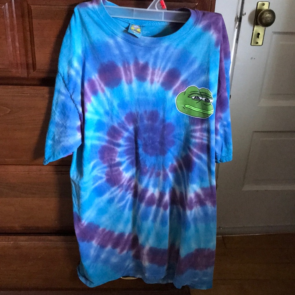 Tie dye Pepe the Frog tee